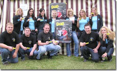 Auch BOB war ein Thema bei der "Wahnsinnsparty" am 11. Juli 2008 der Mädchen-und Burschenschaft Damm im Dautphetaler Ortsteil Buchenau