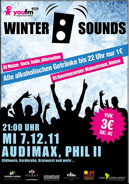 Plakat Winter Sound in Gießen am 7. Dez. 2011