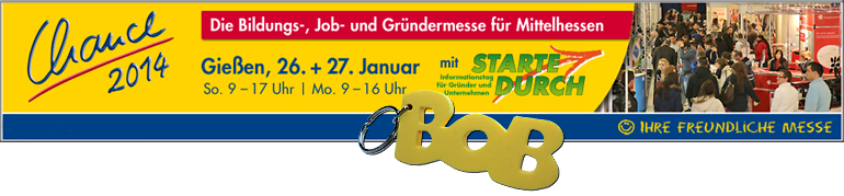 Banner der Messe Chance - Gießen 2014 mit BOB