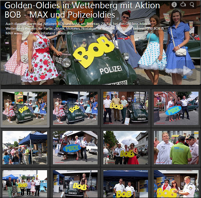 Aktion BOB auf den Golden Oldies in Wettenberg - Bildergalerie hier klicken!