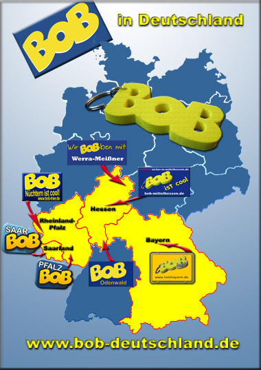 Die BOB-Deutschlandkarte mit der Verlinkung der einzelnen BOB-Initiativen