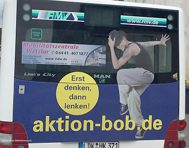 BOB-Werbe-Bus auf dem Hessentag in Herborn
