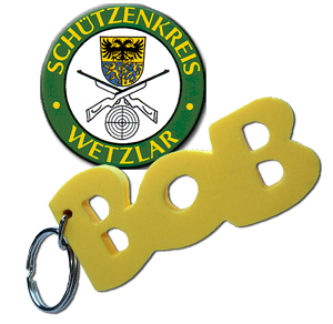 Logo des Schützenkreis Wetzlar und BOB-Anhänger