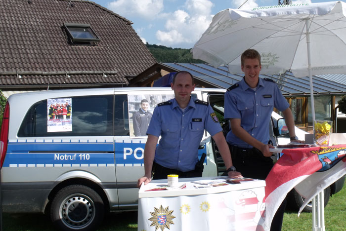 Info- und Präsentationsstand der Polizei Dillenburg bzw. Aktion BOB