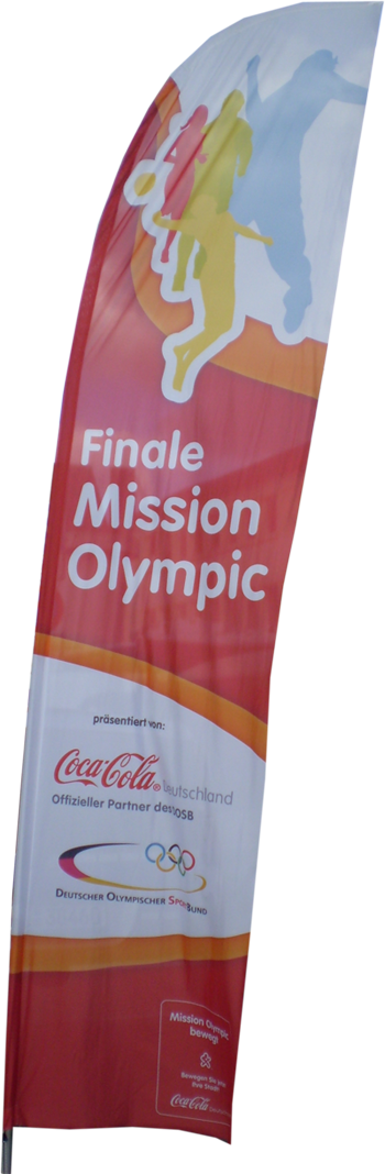 Beach-Flag der Mission Olympic