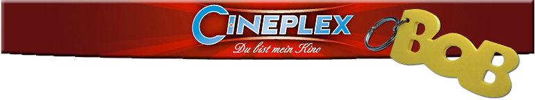 Logo Cineplex mi dem BOB-Schlüsselanhänger