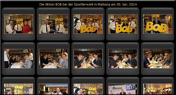 Bildergalerie zur Sportlerwahl 2013 im Kaufhaus Ahrens in Marburg - mit BOB! Hier klicken!