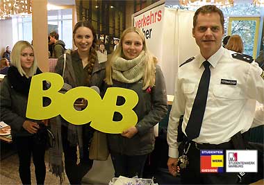 BOB-Teams waren im Rahmen der Einführungswoche an der Uni in Marburg und Gießen aktiv