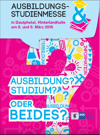 Plakat der Ausbildungs- und Studienmesse Dautphetal