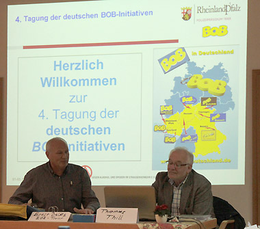 Die Moderation der BOB-Tagung wurde von Thomas Thill, BOB-Bayern und von Ernst Baltes, BOB-Trier, übernommen