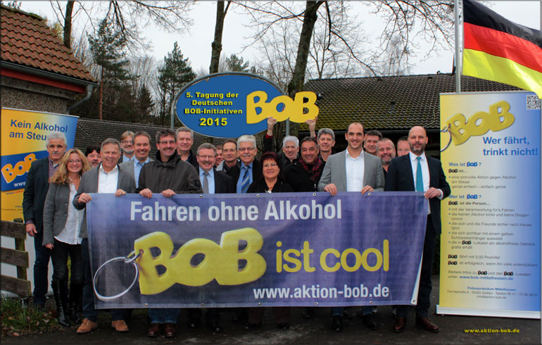 Gruppenbild der Tagungsteilnehmer des 5. BOB-Deutschland-Treffens 2015 in Grünberg