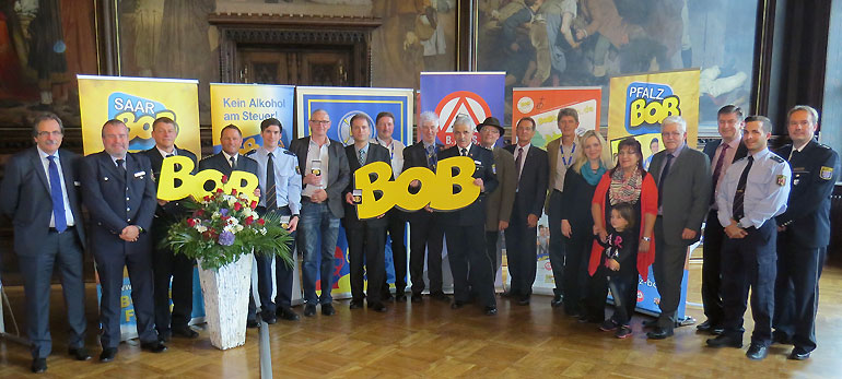 Die BOB-Initiativen aus Bayern, Rheinland-Pfalz, dem Saarland und Hessen mit den Preisträgern der Danner-Medaille