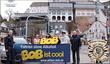 Ein Video zur Unterstützung von BOB durch das Prinzenpaar Marburg auf den Facebookseiten der Aktion BOB