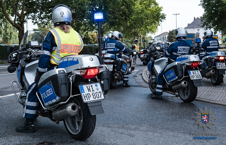 Ein dickes Lob für Motorrad-Polizisten aus Mittelhessen bei der Tour der Hoffnung