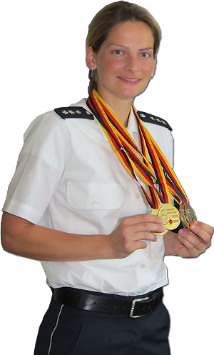 Polizeihauptkommissarin Yvonne Ruch - eine Sportlerin der Extraklasse im Sportkegeln