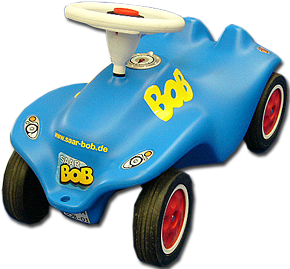 ...mit einem Original "Bobby-Car" (natürlich mit  BOB-Aufklebern) wird z. B. ein Rauschbrillentest durchgeführt, nicht immer einfach für die Teilnehmer