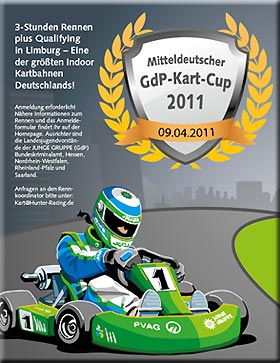 Plakat Mitteldeutschen GdP-Kartcup 2011 