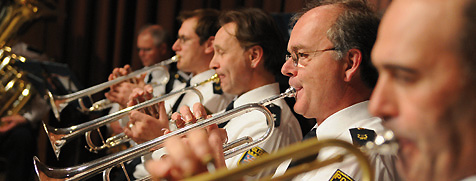 Landes-Polizeiorchester (LPO) Hessen war mit seiner Big-Band